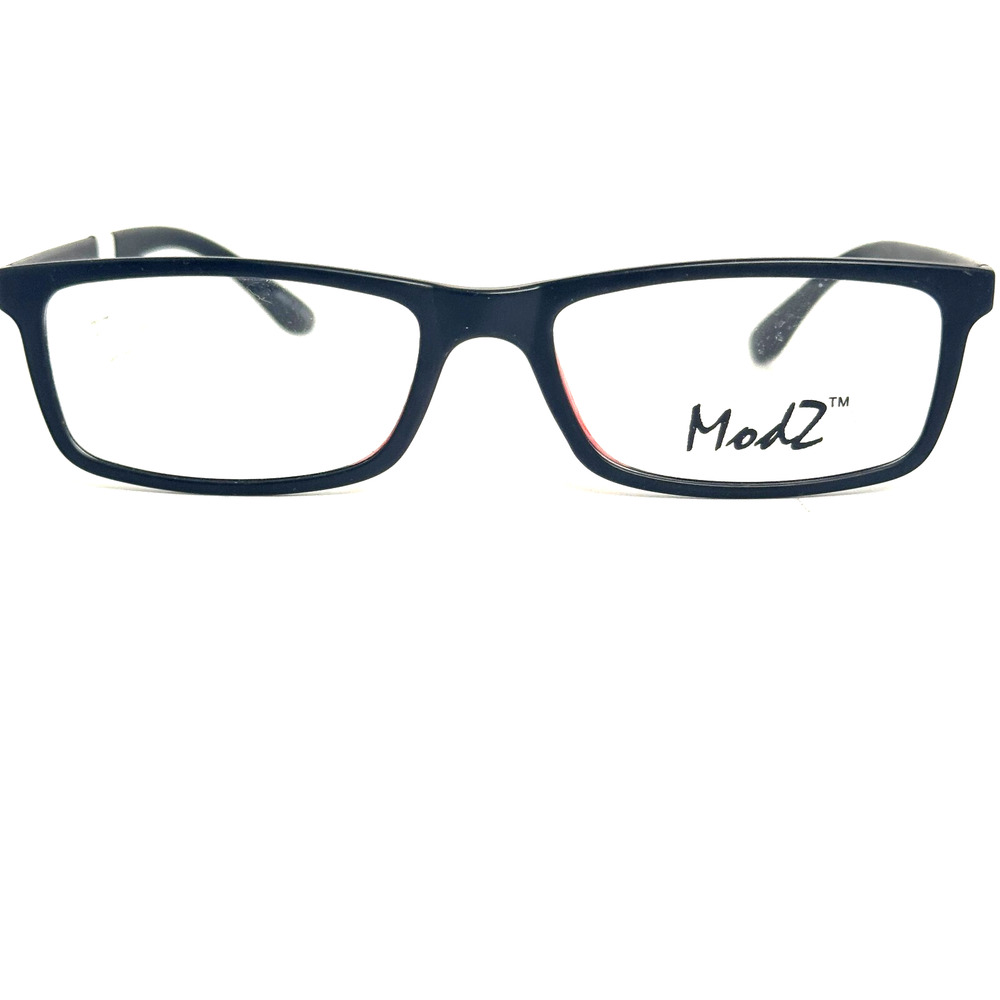 Modz Titanium Eyeglasses Frame Men's‎ Magnum Black Rectangle 53-18-150 H17413